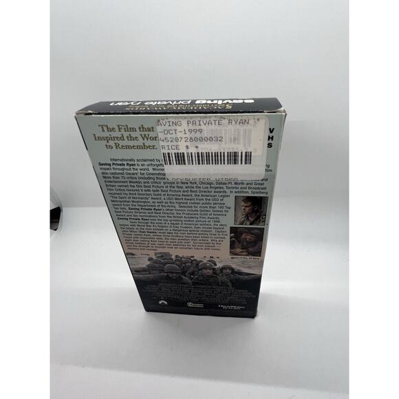 Saving Private Ryan (VHS, 1999, Paramount) Tom Hanks/Matt Damon/Tom Sizemore! - Picture 4 of 6